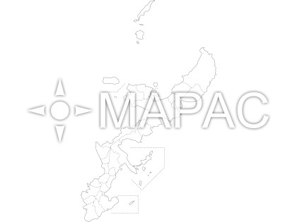 沖縄県の白地図 ダウンロード 地図の無料素材 地図ac