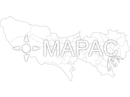 東京都の白地図 ダウンロード 地図の無料素材 地図ac