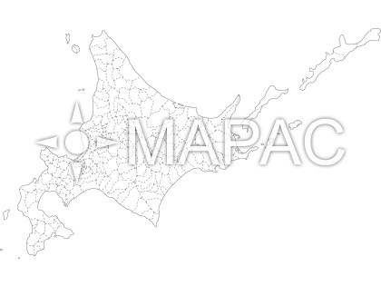 北海道の白地図 ダウンロード 地図の無料素材 地図ac